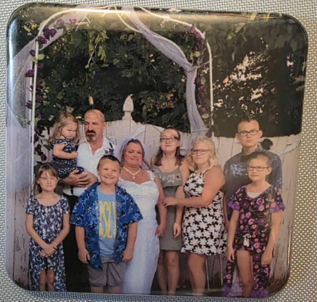 2x2 Personalized Photo Magnets ( set of 9 )